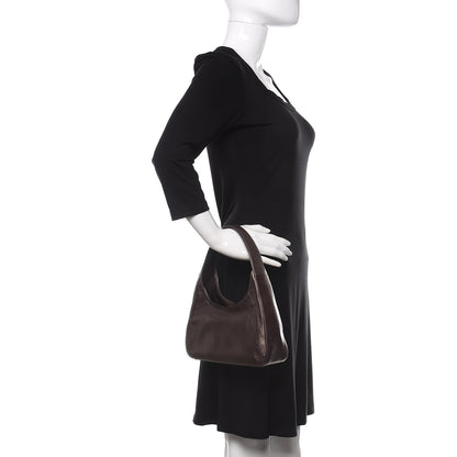 Prada Metallic Nappa Mordore Tote Fumo 2 of 9
