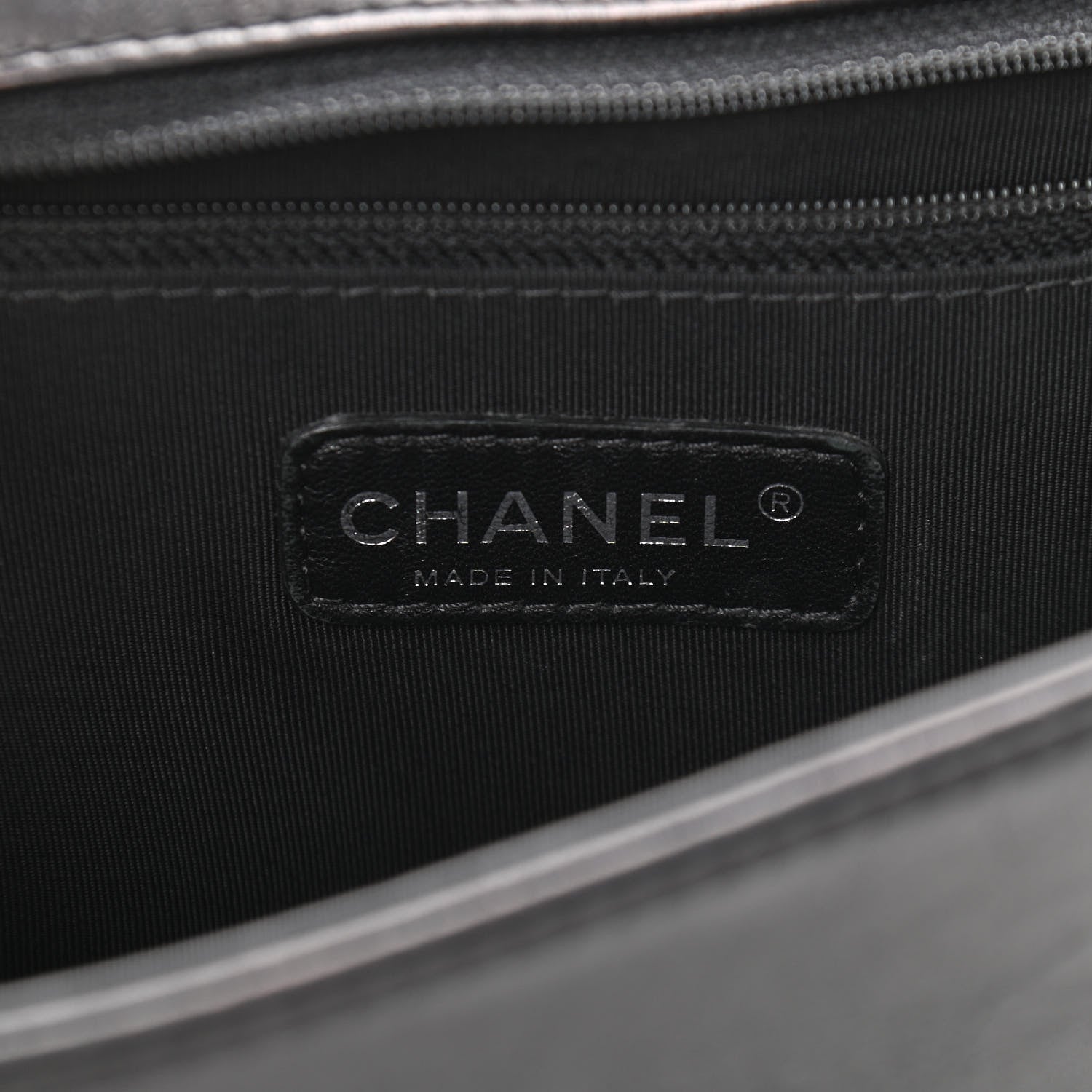 Chanel Calfskin Embossed Stitch Large Boy Flap Black 6 of 11