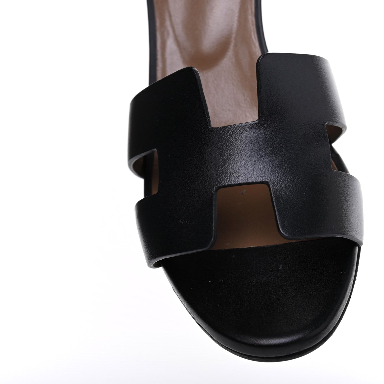 Hermes Calfskin Legend Wedge Sandals 38 Black 13 of 16
