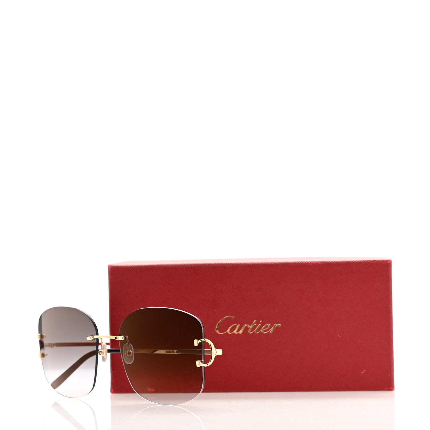 Cartier Metal C Decor Sunglasses CT0037RS Gold 8 of 8