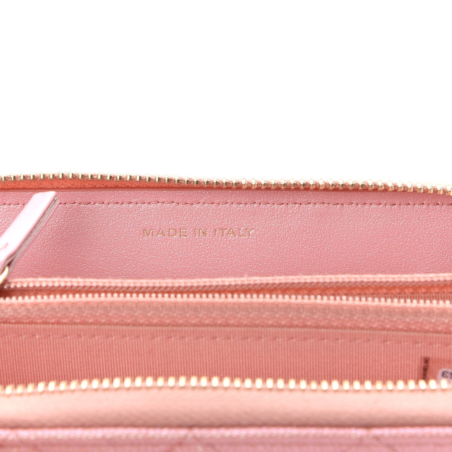 Chanel Iridescent Caviar Quilted Medium Zip Around Wallet Pink 7 of 9