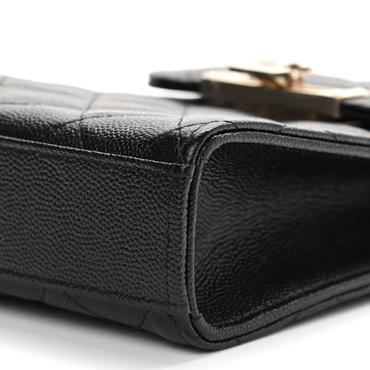 Chanel Caviar Quilted Golden Class Phone Holder Black 10 of 12