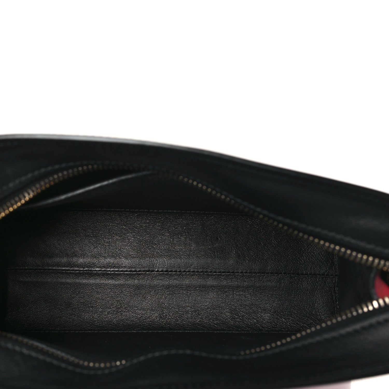 Prada Saffiano Soft Calfskin Bandoliera Bag Fuoco Black 5 of 8
