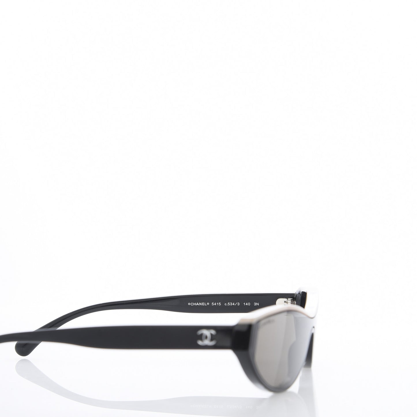 Acetate Oval Sunglasses 5415 Black