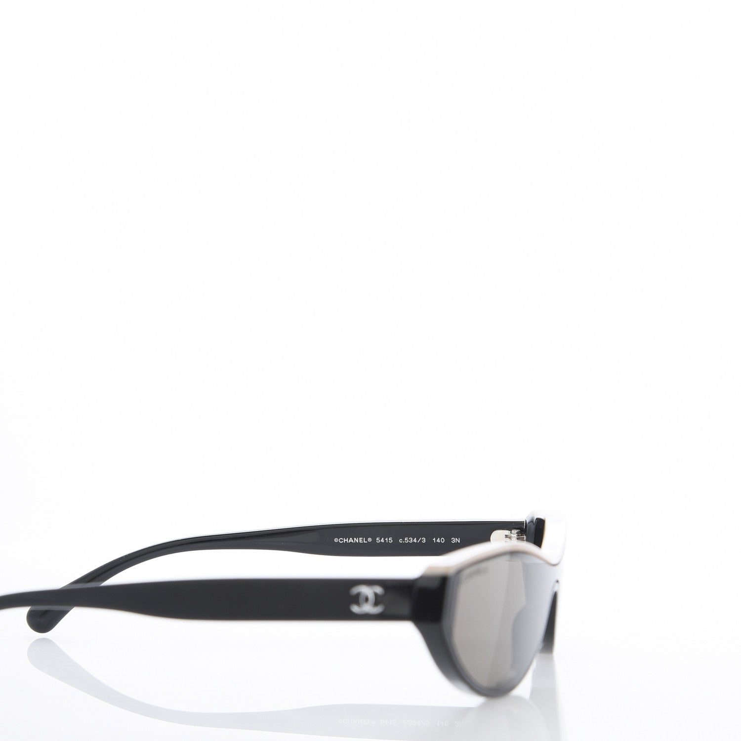 Chanel Acetate Oval Sunglasses 5415 Black 6 of 9