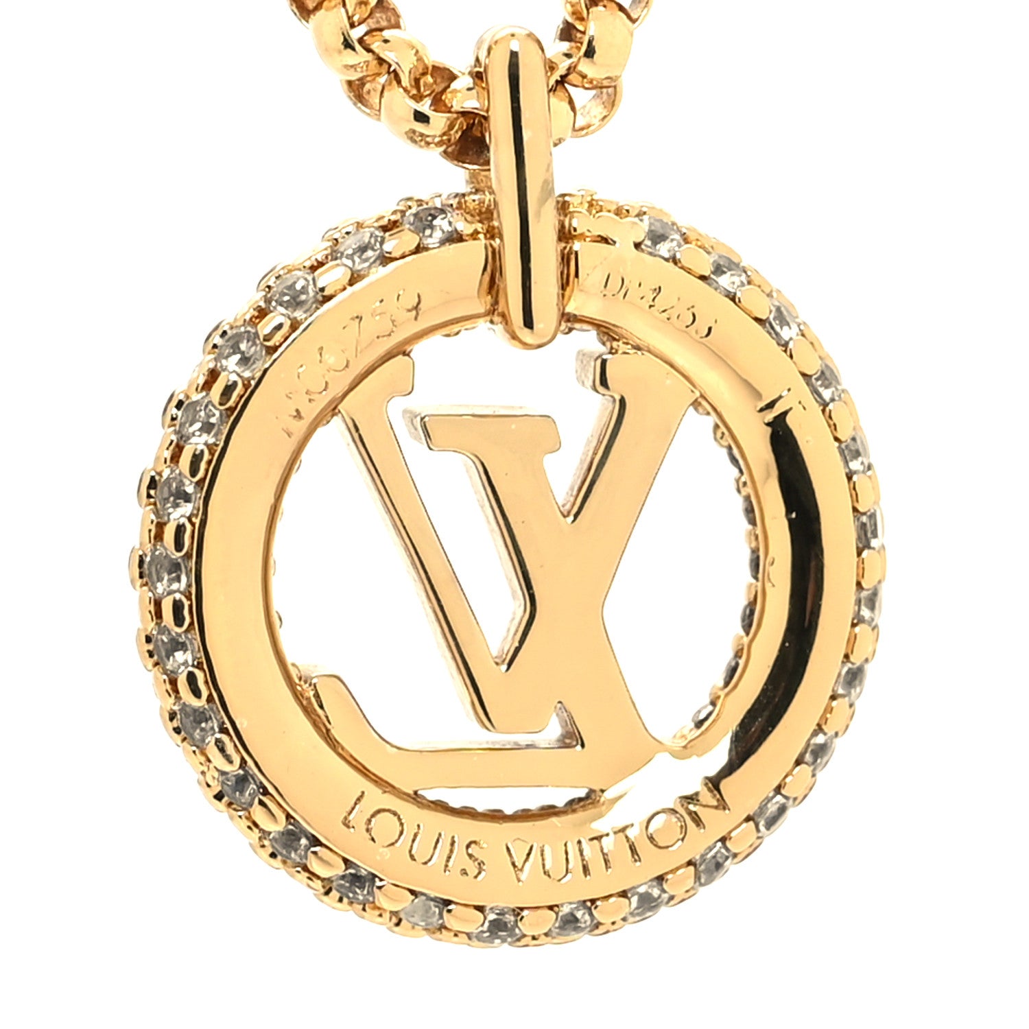 Louis Vuitton Metal Crystal Louise By Night Necklace 5 of 6