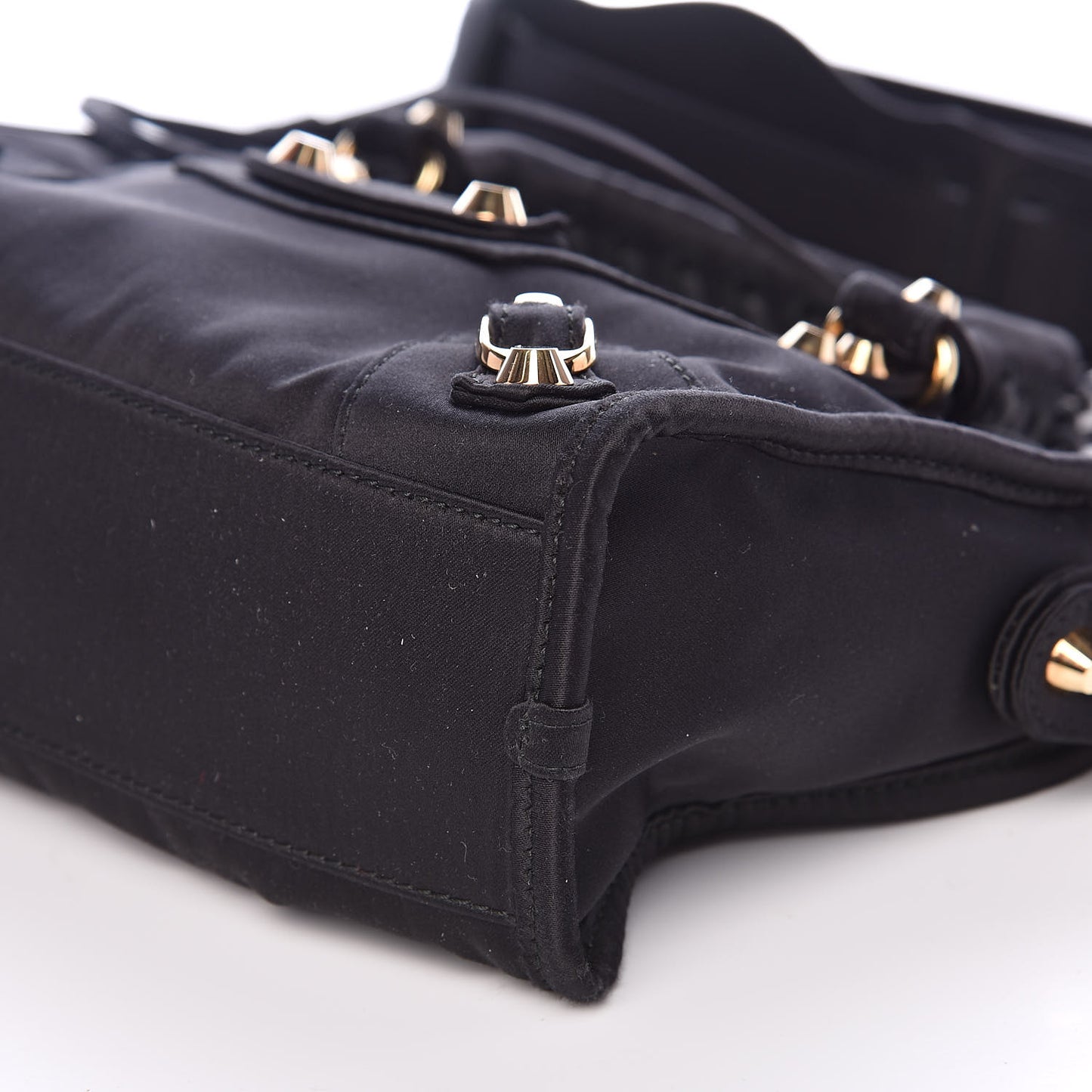 Satin Classic Gold Hardware Mini City Black