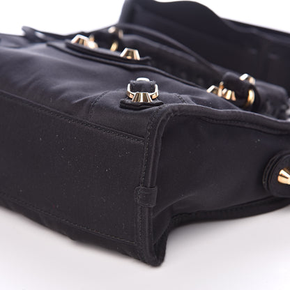 Balenciaga Satin Classic Gold Hardware Mini City Black 8 of 9