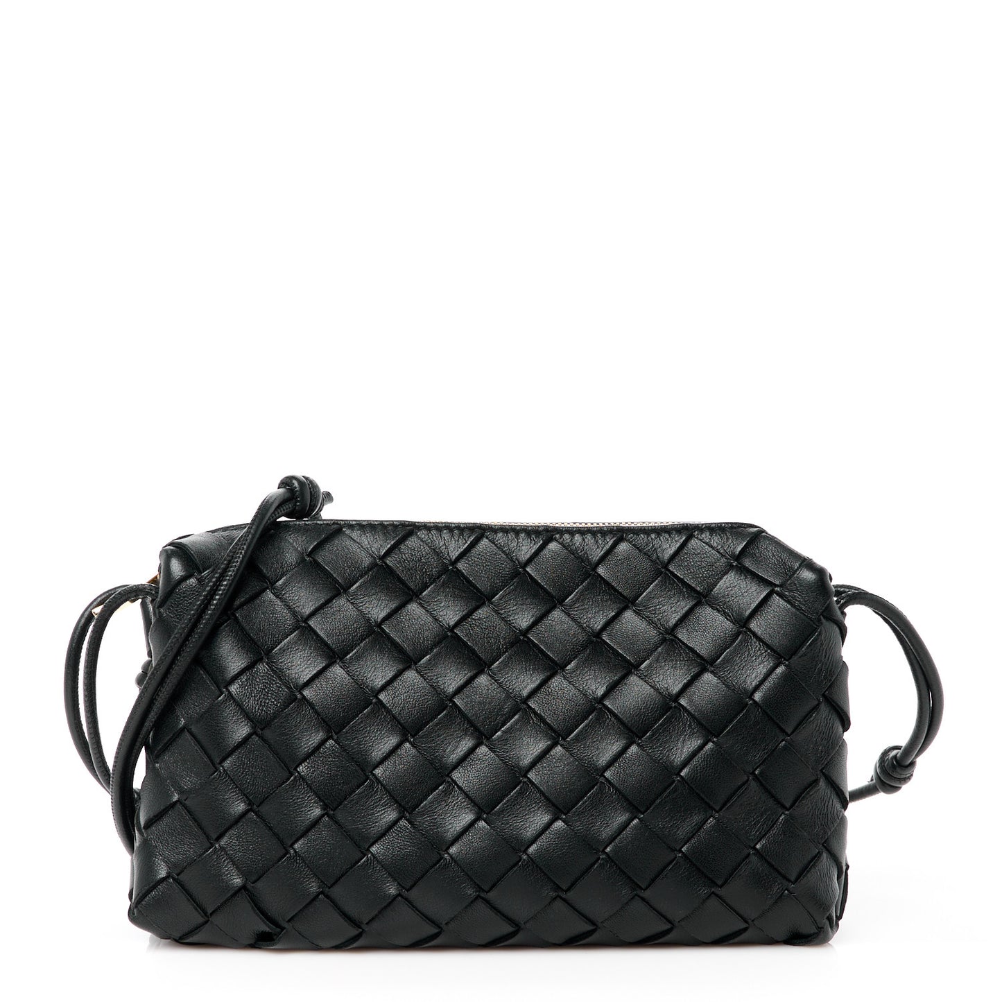 Nappa Intrecciato Mini Nodini Camera Bag Black