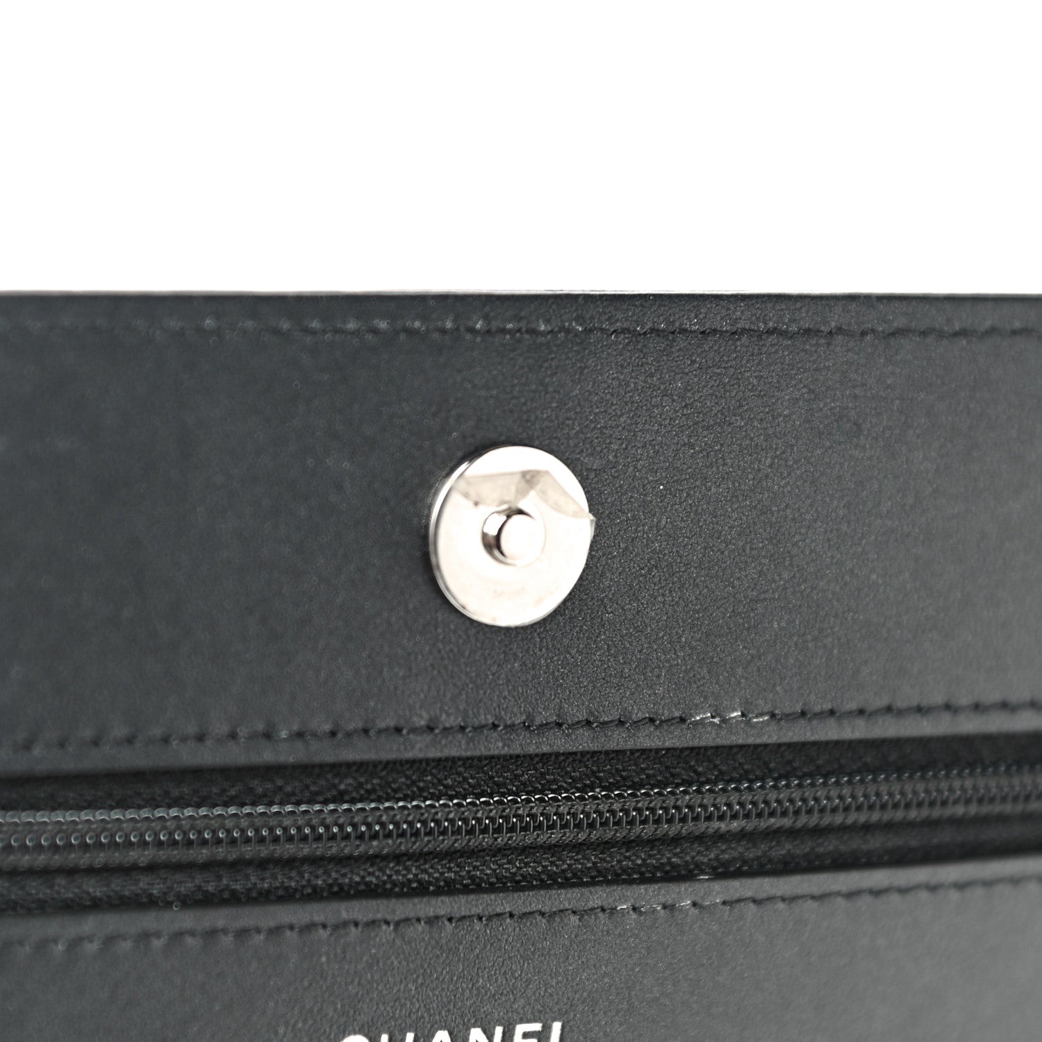 Chanel Caviar Quilted Vintage Mademoiselle Wallet On Chain WOC Black 13 of 20