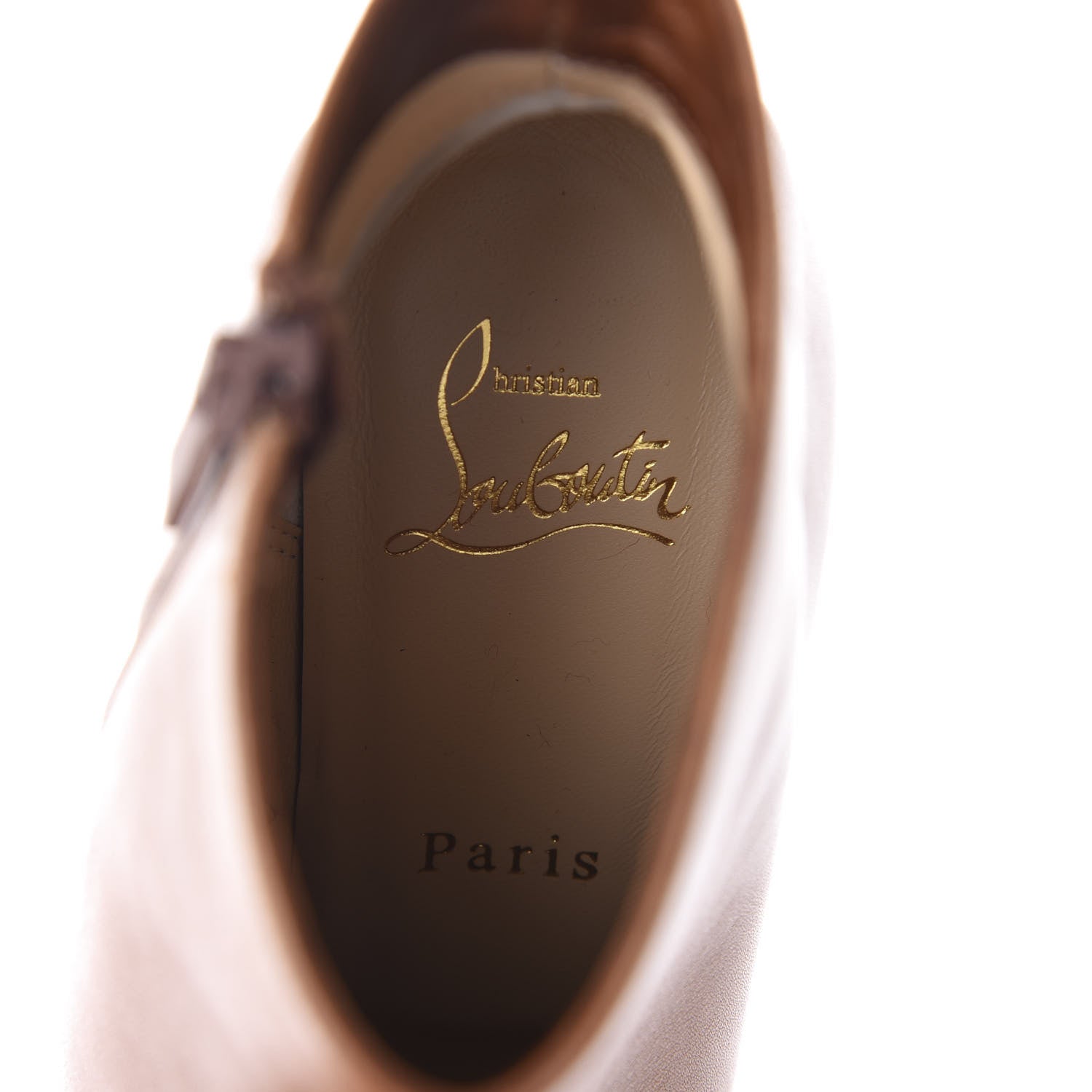 Christian Louboutin Calfskin Sahel 85 Ankle Boots 36 Cuoio 5 of 7