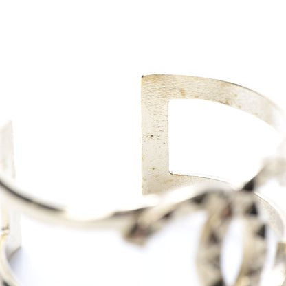 Chanel Metal Studded CC Cuff Gold 6 of 7