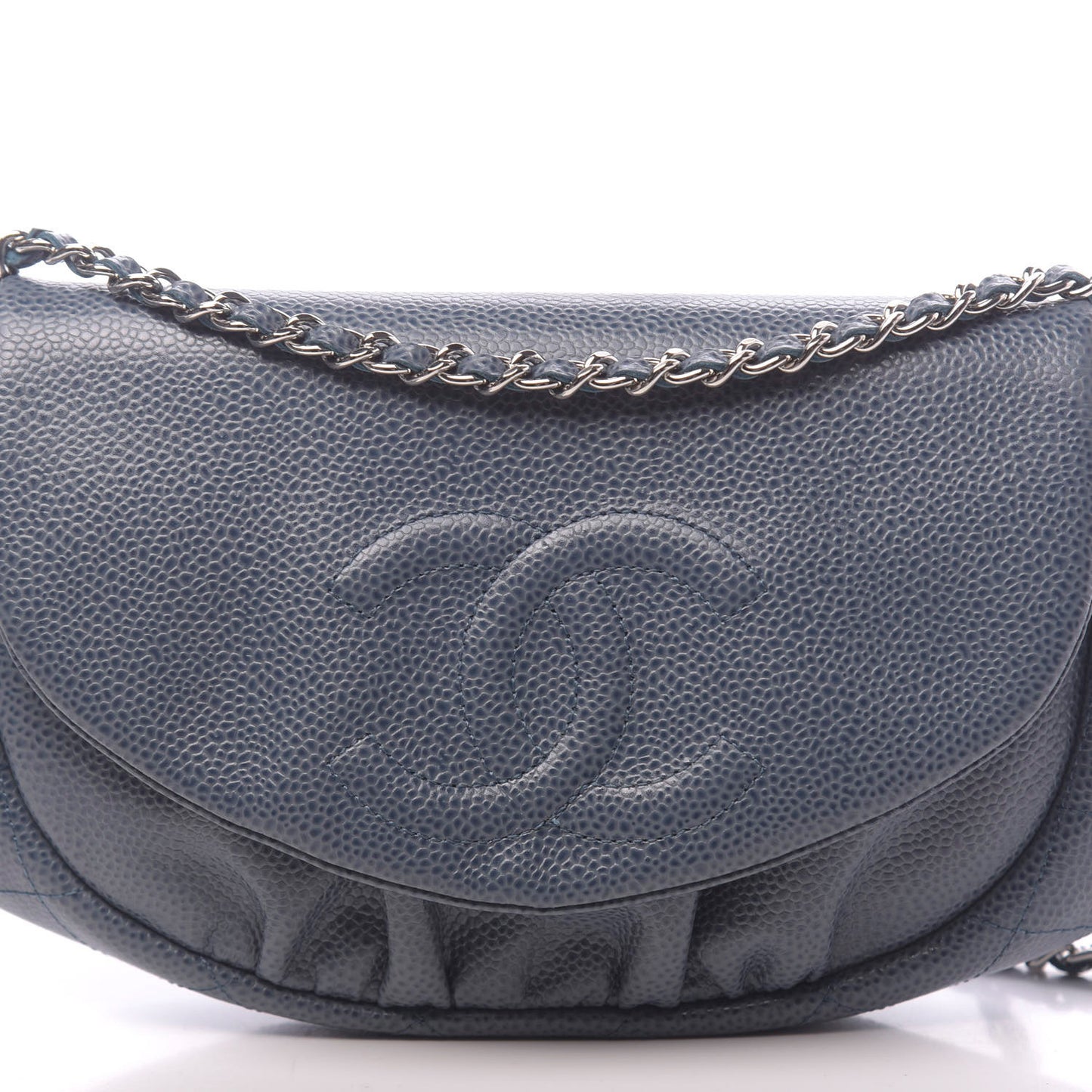 Caviar Half Moon Wallet On Chain WOC Blue