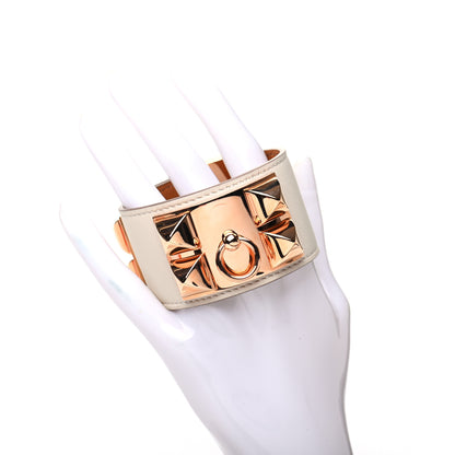 Hermes Swift Collier de Chien CDC Bracelet S Craie 2 of 6