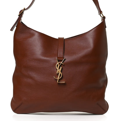 Saint Laurent Calfskin Monogram Hobo Cotto 8 of 10