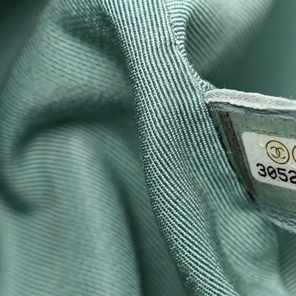 Chanel Goatskin Quilted Medium Chanel 19 Flap Light Green 8 of 10