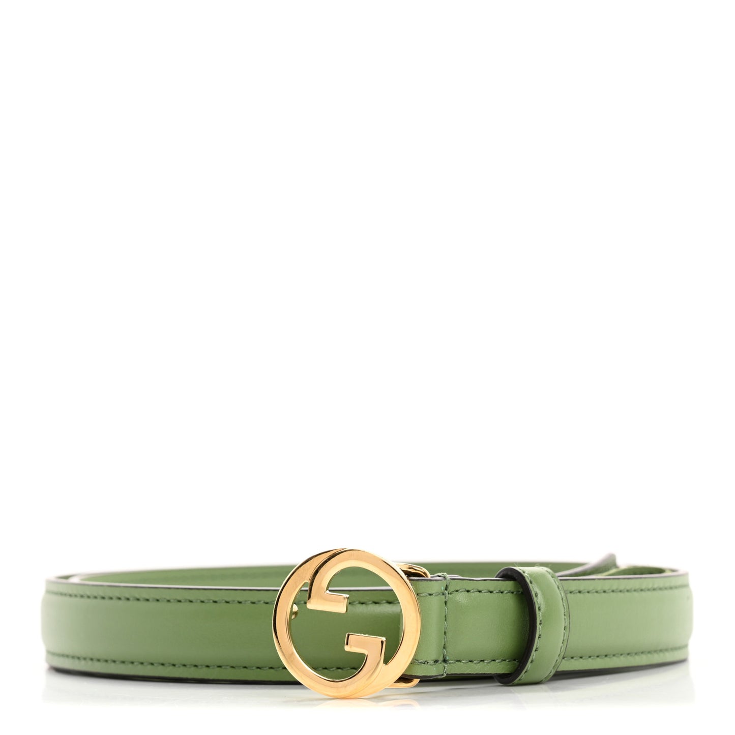 Ciny Lux Calfskin Blondie 30mm Belt 85 34 Salamander Green