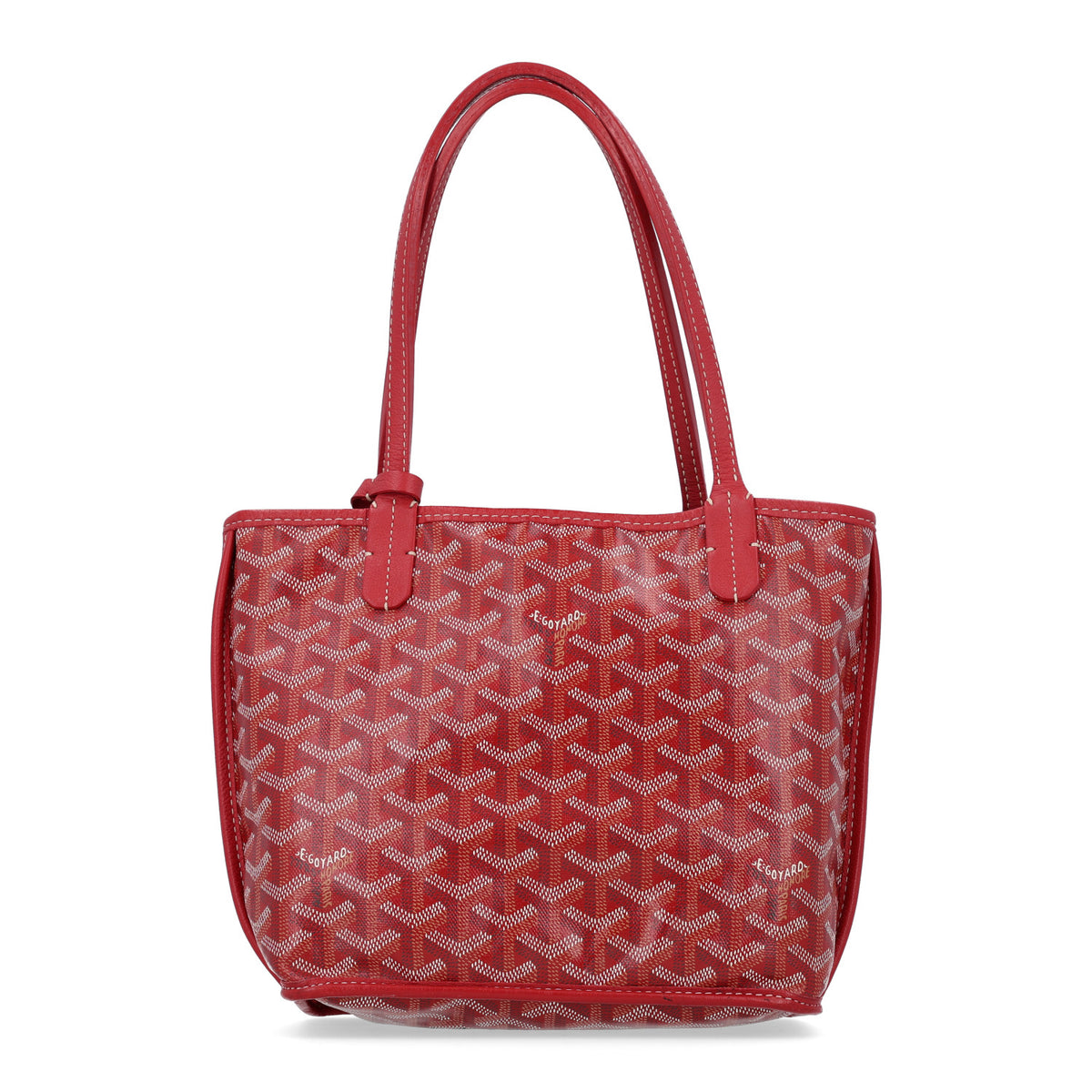 Goyardine Reversible Mini Anjou Red