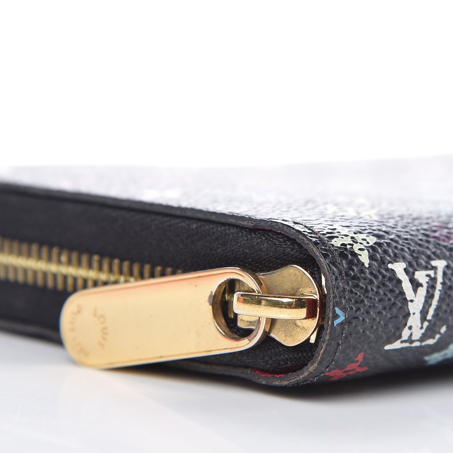 Louis Vuitton Monogram Multicolor Zippy Wallet Black Grenade 9 of 12