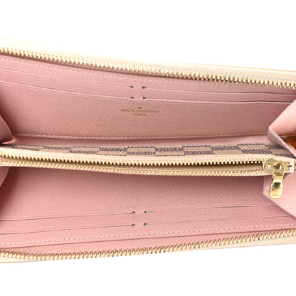 Louis Vuitton Damier Azur Clemence Wallet Rose Ballerine 5 of 11