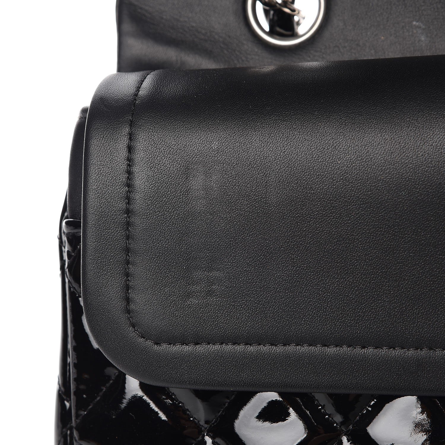 Chanel Patent Quilted Medium Double Flap Black 9 of 9