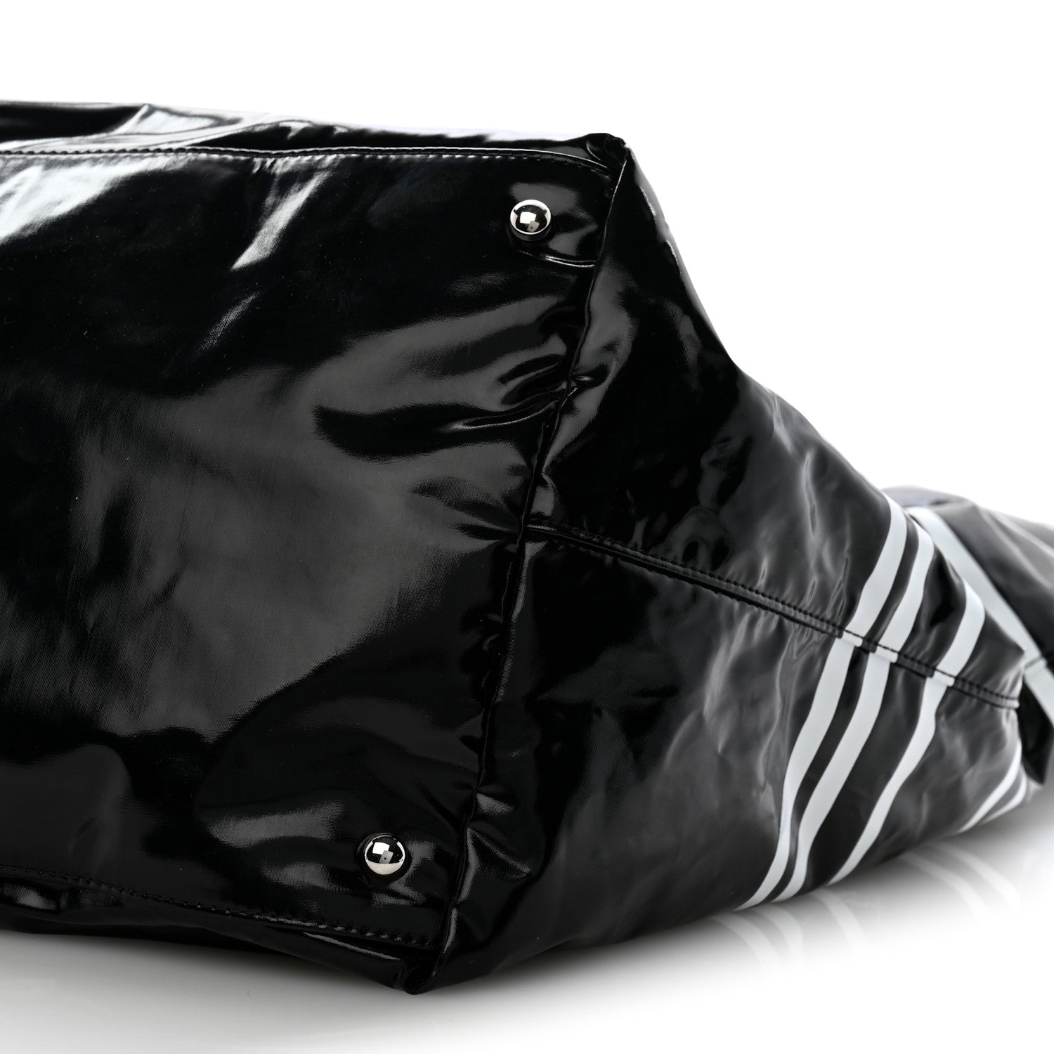 Chanel Vinyl Large La Pausa Bay Shopping Bag Black 10 of 12