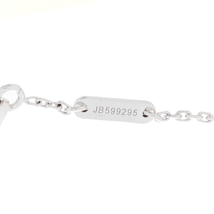 Van Cleef & Arpels 18K White Gold Diamond Sweet Alhambra Bracelet 4 of 4