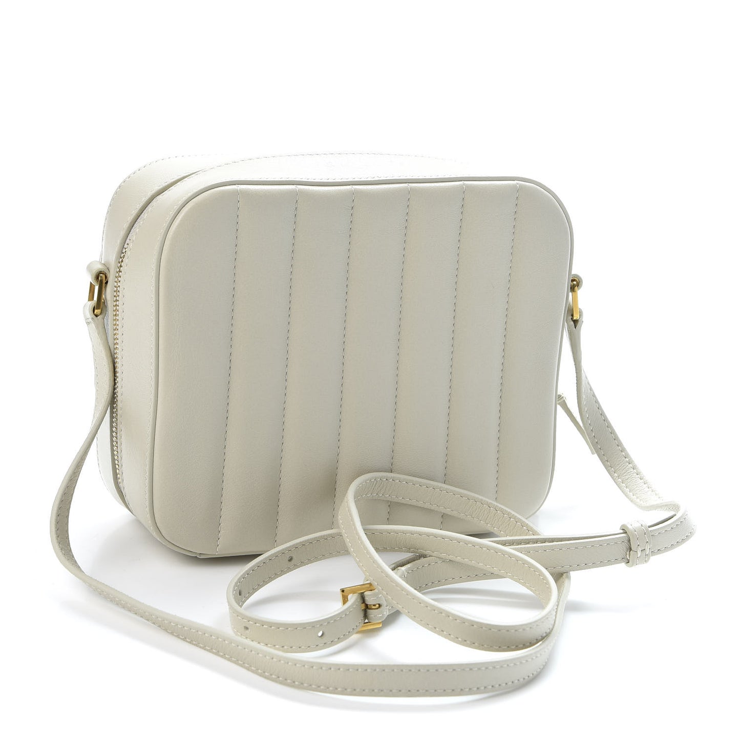 Lambskin Matelasse Monogram Vicky Camera Bag Crema Soft