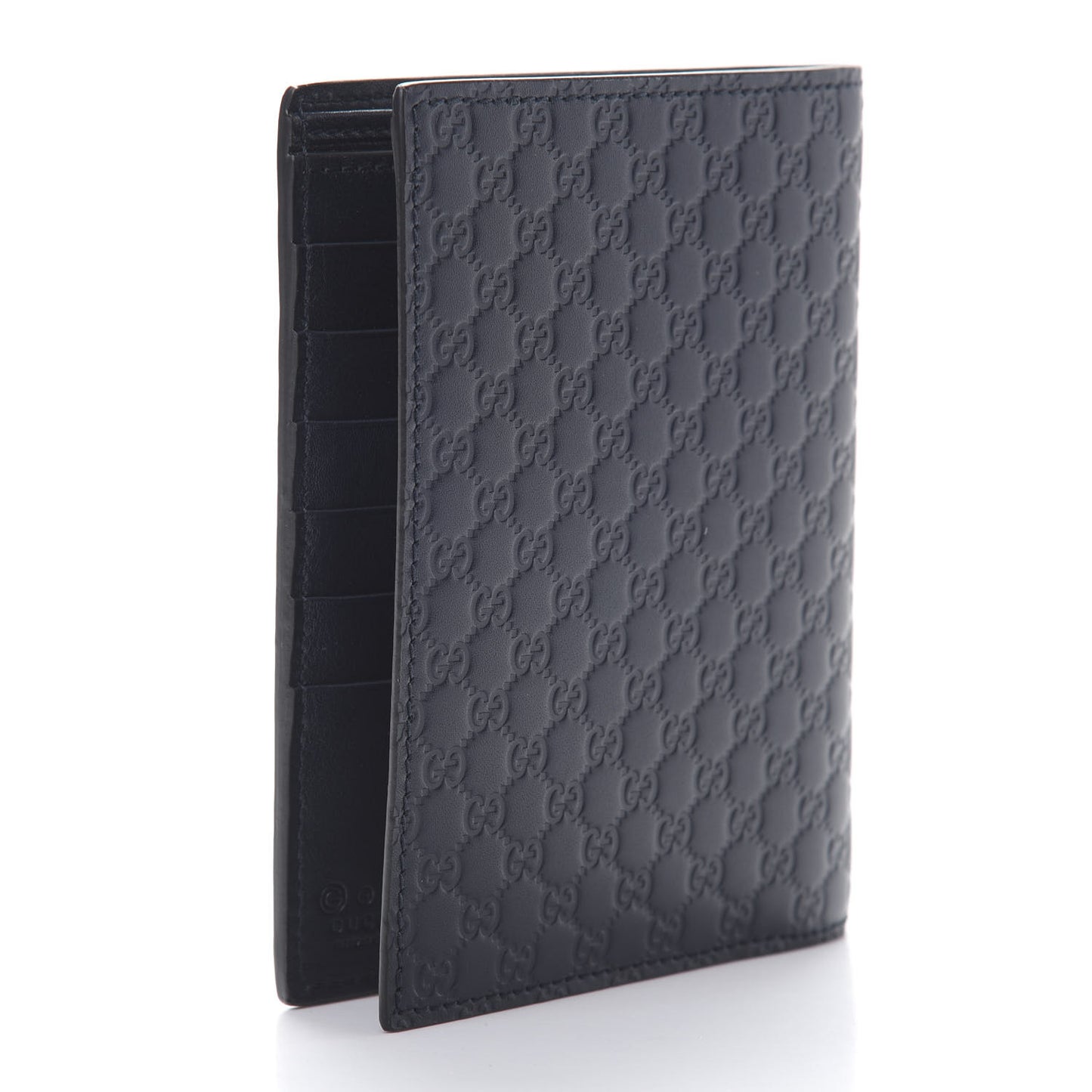 Microguccissima Passport Case Blue