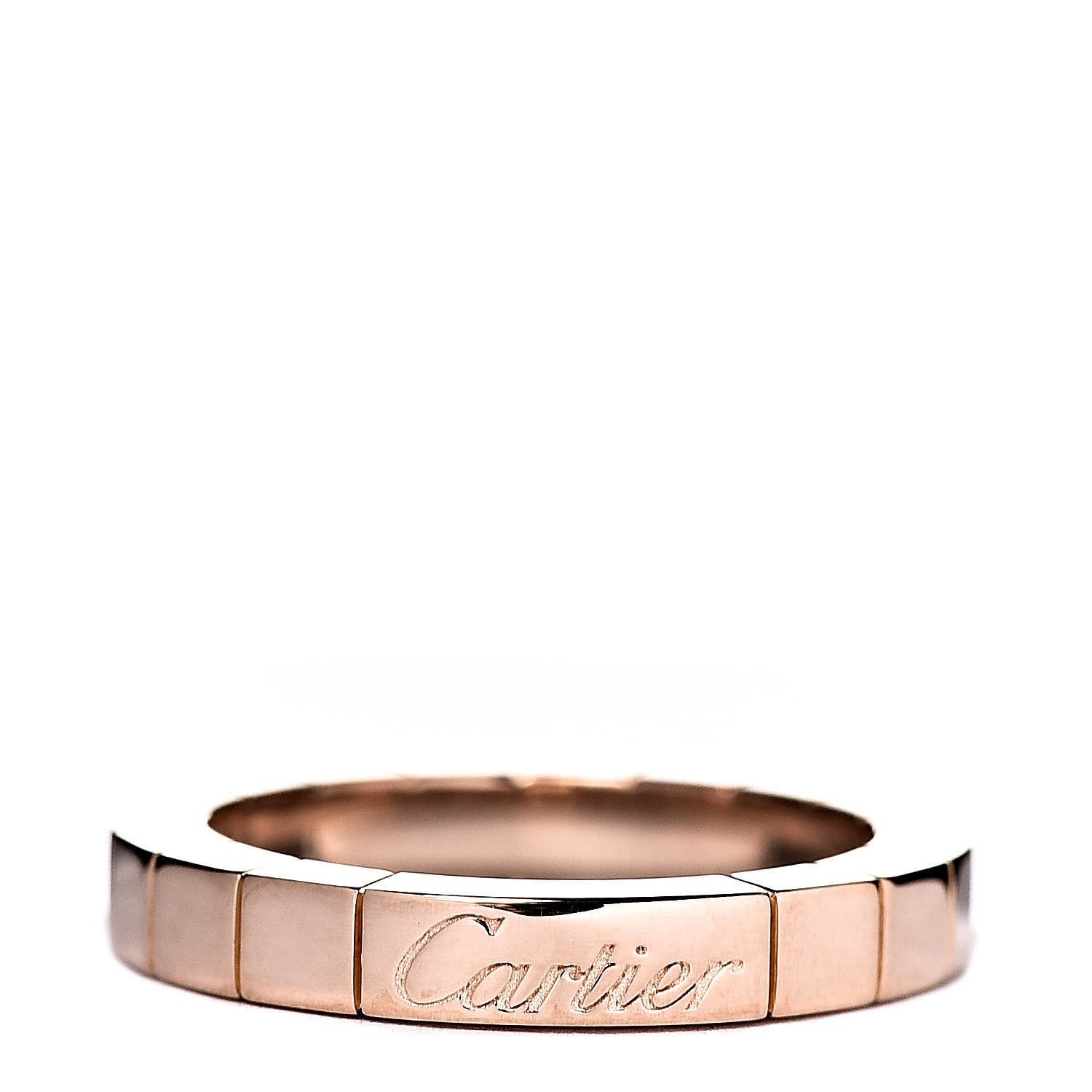 Cartier 18K Pink Gold 3mm Lanieres Ring 47 4 1 of 4