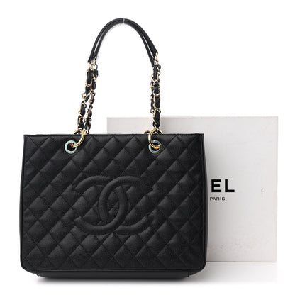 Chanel Caviar Quilted Grand Shopping Tote GST Black 13 of 13