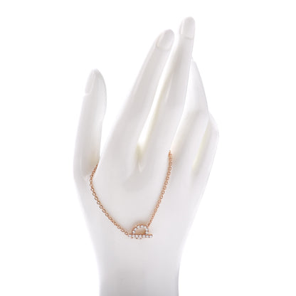 Hermes 18K Rose Gold Diamond Finesse Bracelet ST 2 of 4
