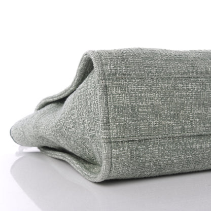 Chanel Canvas Small Deauville Tote Green 8 of 9