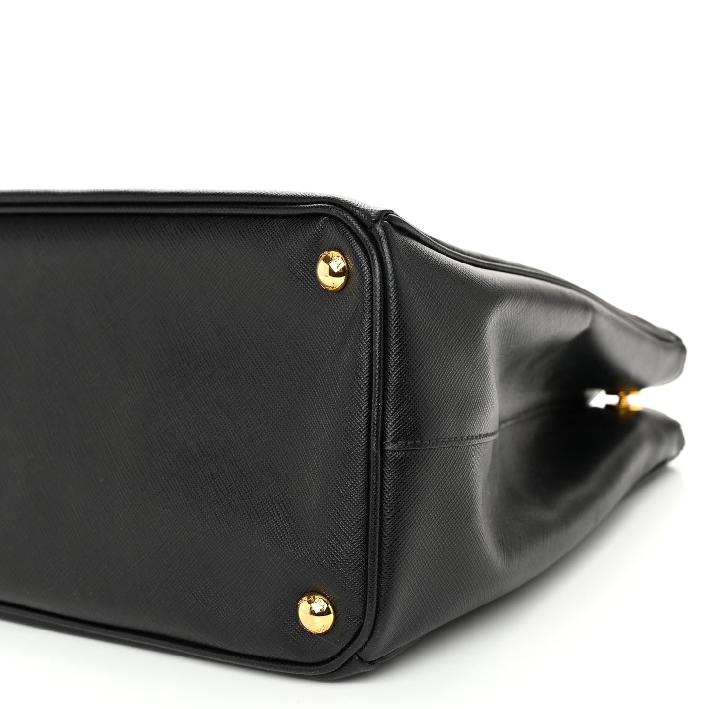 Saffiano Large Galleria Double Zip Tote Black