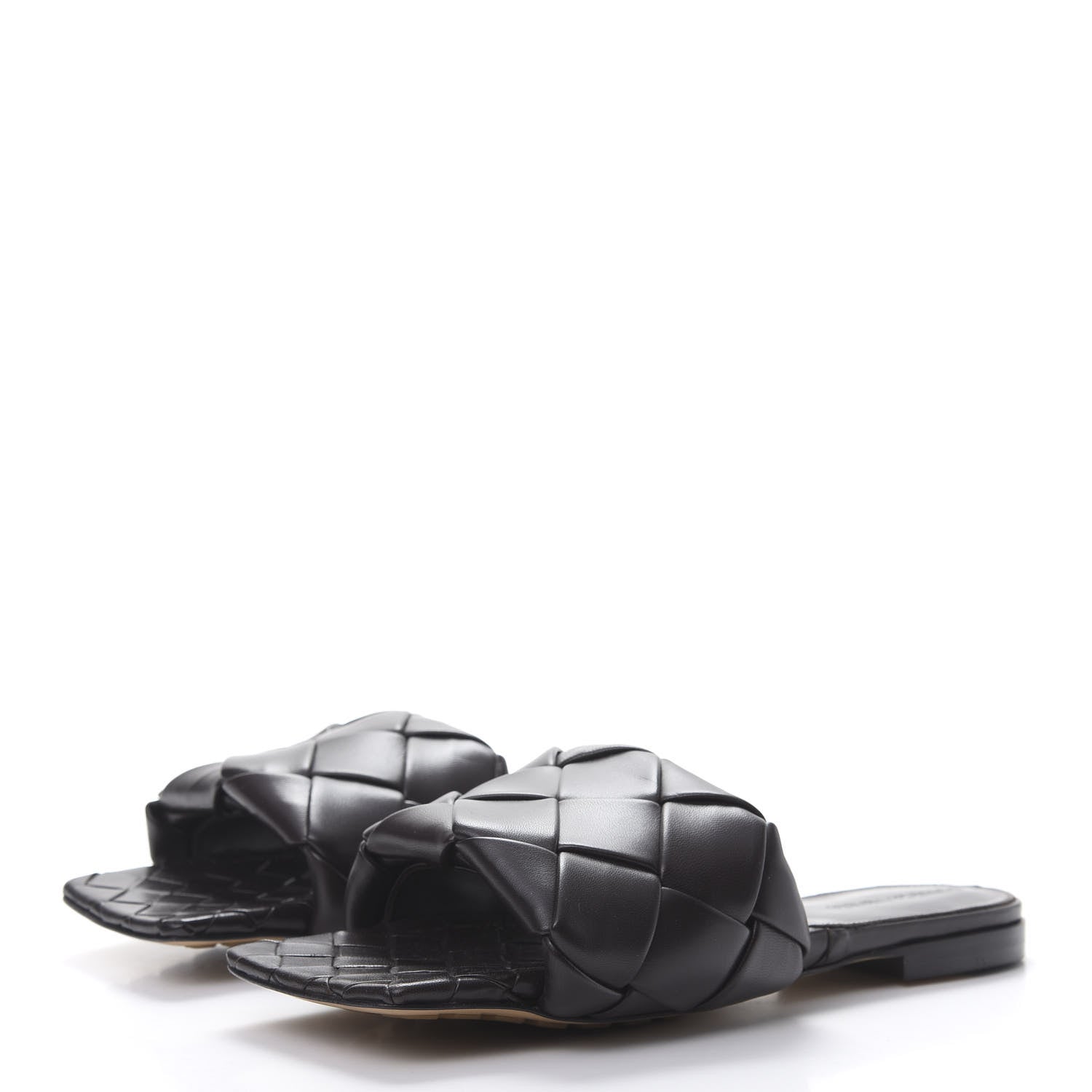 Bottega Veneta Nappa Maxi Intrecciato Lido Flat Sandals 38 Fondant 3 of 7