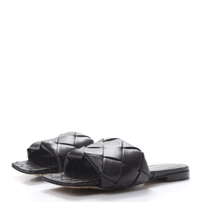 Bottega Veneta Nappa Maxi Intrecciato Lido Flat Sandals 38 Fondant 3 of 7