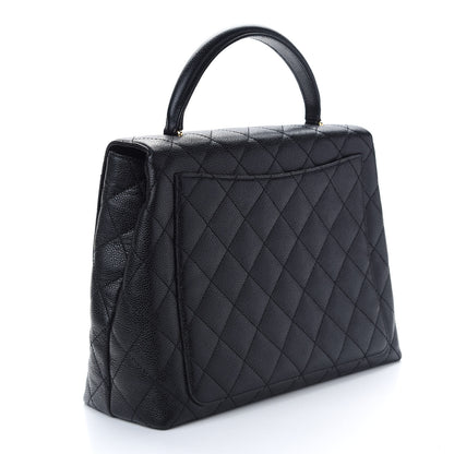 Chanel Caviar Quilted Jumbo Kelly Flap Black 3 of 8