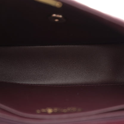 Chanel Lambskin CC Flap Top Handle Bag Burgundy 5 of 10