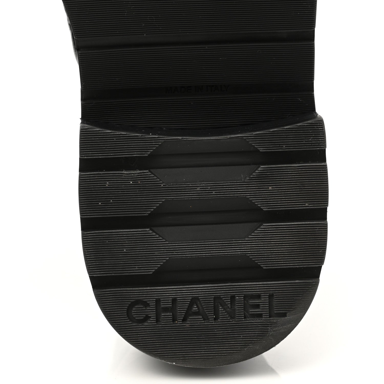 Chanel Shiny Lambskin Quilted Lace Up Combat Boots 35.5 Black 6 of 9