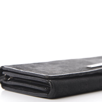 Gucci Monogram Metal Bar Chain Wallet Black 6 of 8