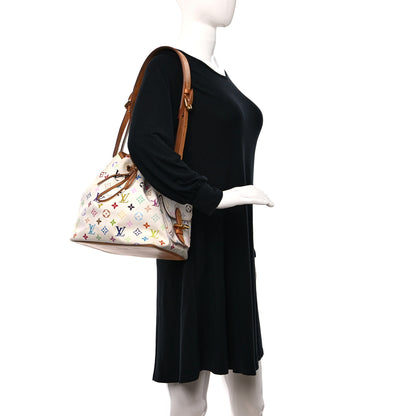 Louis Vuitton Monogram Multicolor Petit Noe White 2 of 9