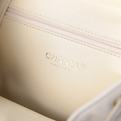 Chanel Caviar Quilted Business Affinity Backpack White 6 of 15