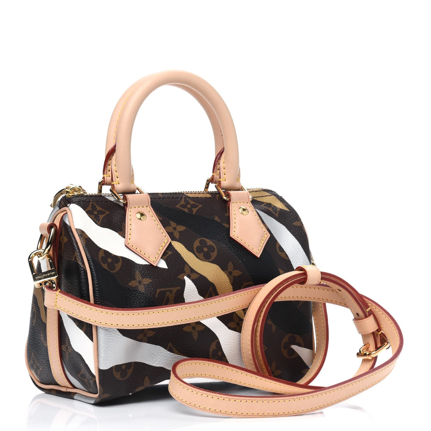 X LOL Monogram Speedy BB Gold Silver