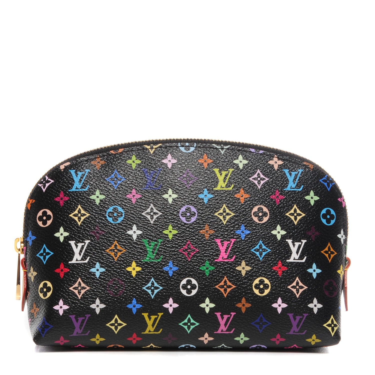 Louis Vuitton Monogram Multicolor Cosmetic Pouch Black Grenade 1 of 8