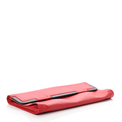 Bottega Veneta Nappa Fold Over Clutch Wallet Red 4 of 7