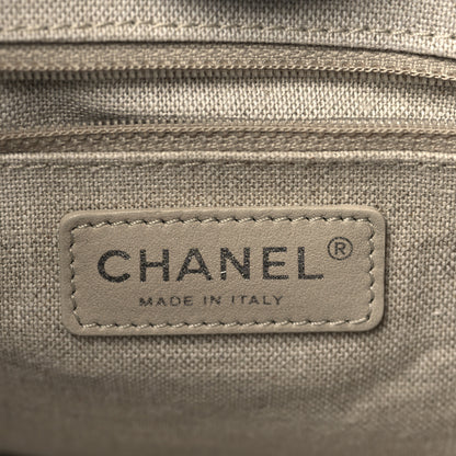 Chanel Canvas Small Deauville Tote Black 7 of 12