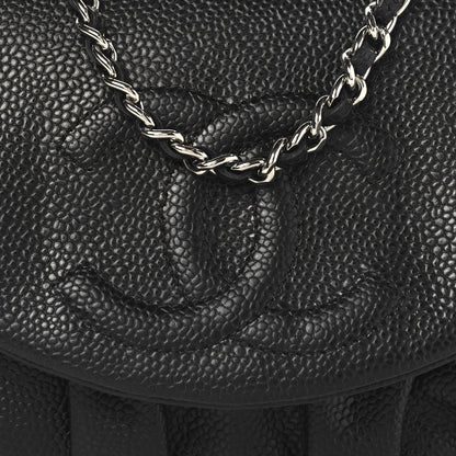 Chanel Caviar Half Moon Wallet On Chain WOC Black 9 of 12