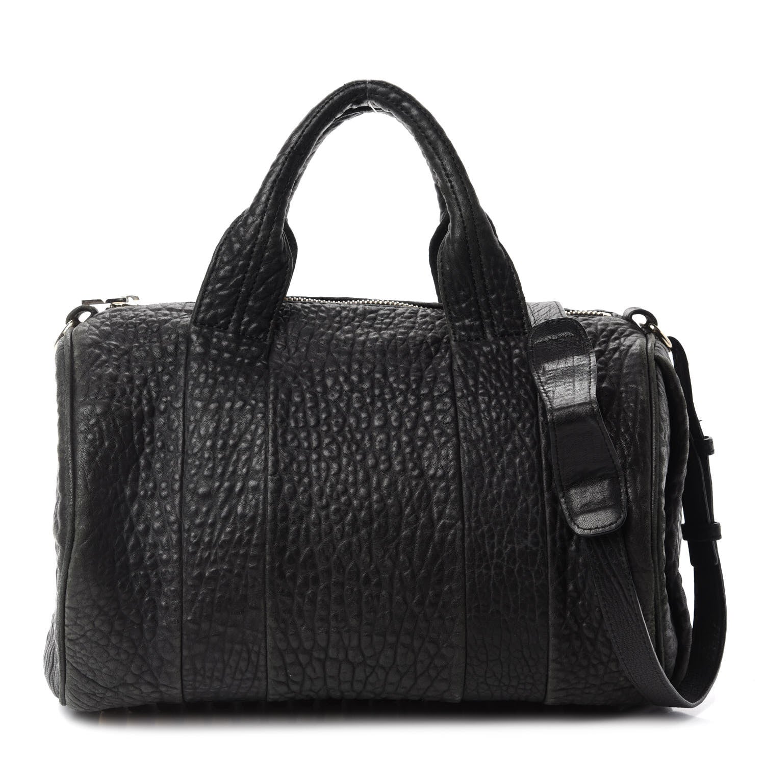 Alexander Wang Pebbled Lambskin Rocco Black Pale Gold Hardware 1 of 11