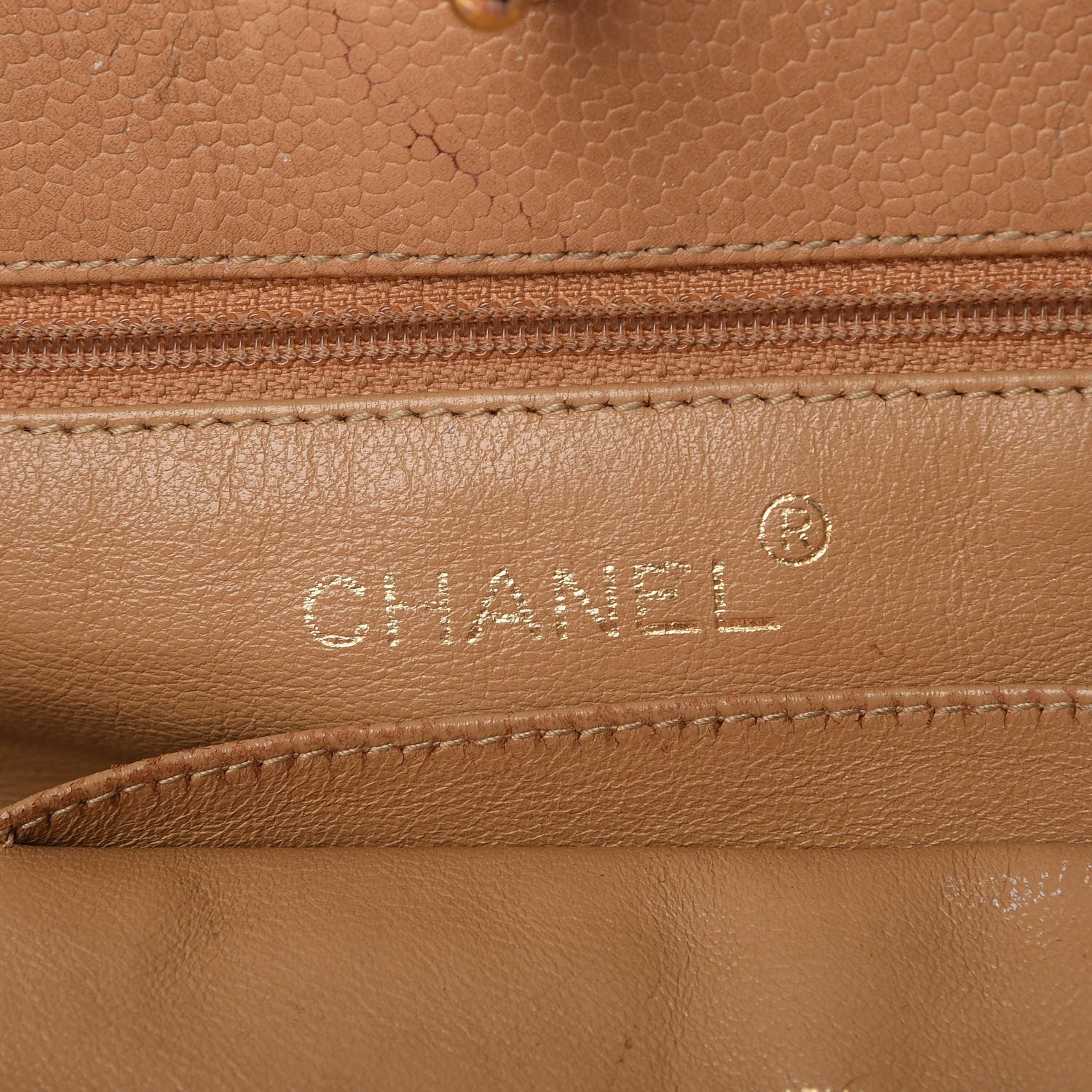 Chanel Caviar CC Small Tote Bag Beige 6 of 27