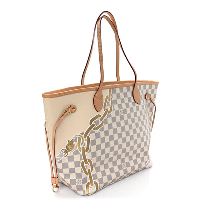 Louis Vuitton Damier Azur Nautical Neverfull MM 3 of 9